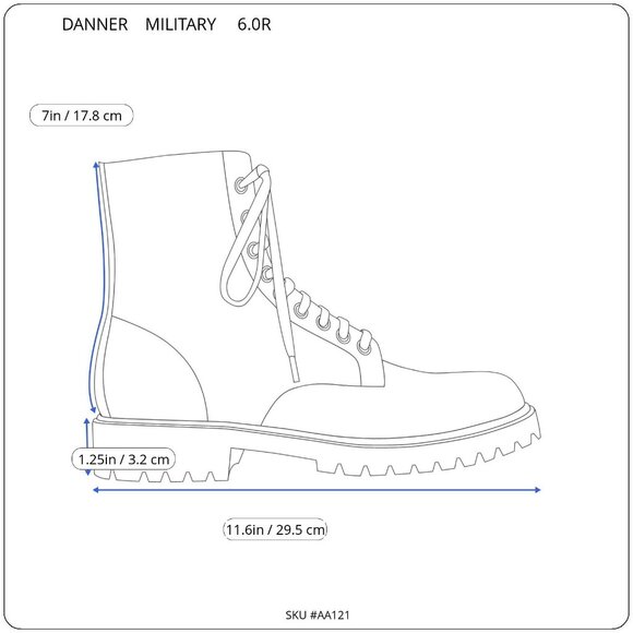 Danner USMC Rat 8 Inch Mojave Steel Toe Boot USA Made SZ 6R 15610X ASTM F2413-11 - Picture 8 of 14
